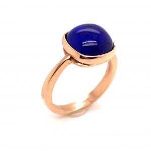 Mesure et art du temps - Yellow Gold Ring Lapis Lazuli