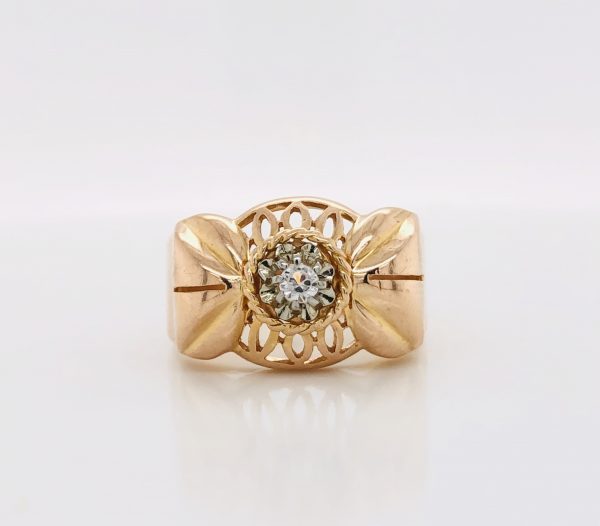 Mesure et art du temps - Ring White Quartz an Rose Gold