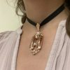 Mesure et art du temps - 18 Karat Rose Gold Pendant with 3 Fine Pearls