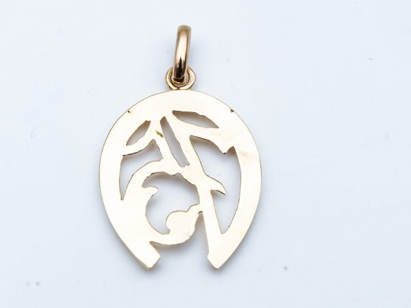 Mesure et art du temps - Yellow Gold Pendant Lucky Charm Horse. Horloger - Montres - Or Jaune - Bijoutier