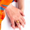 Mesure et art du temps - Yellow Gold Ring with Emerald cut Citrine