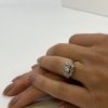Mesure et art du temps - 18 Karat White Gold Ring with Diamonds. Diamants - Or 18 Carta - Or Blanc - OR Jaune - Bague - Bijoutier - Joaillier