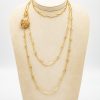 Mesure et art du temps - Antique Yellow Gold Necklace Hand Decorated Bijoutier Joaillier France Vannes Bretagne