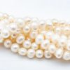 Mesure et art du temps - 18k Yellow Gold 7 Strands Fine Pearls Necklace Clasp Necklace of pearls finished 7 Rows twisted. Clasp with two safeties in 18k yellow gold. Diameter of the pearls: 0,4 cm Width: 1 cm Length : 51,5 cm