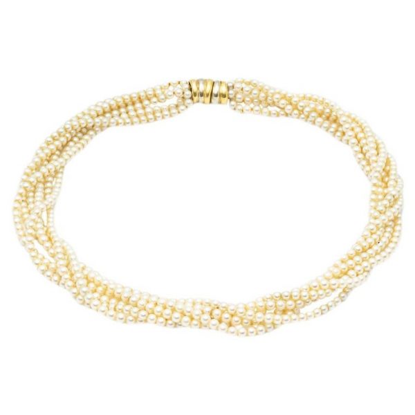 Mesure et art du temps - 6 Row Cultured Pearls Necklace