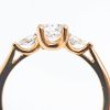 mesure et art du temps - Solitaire Engagement Ring in 18k Rose Gold with Diamonds Engagement ring in Rose Gold with 3 Diamonds. Perfect to offer to the one you love Color : E Purity : SI1 VG/EX/VG/FR 2 Pear cut Diamonds : 2x0,95carats 1 Diamond : 0,5 carats Size : 51,5 FR; 5,75 US; L UK. Bijoutier - Joaillier - Bijoux précieux - Diamands - Or Jaune 18 carats - Bretagne - Vannes - France