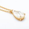 Mesure et art du temps - Pear cut diamond pendant mounted on 18 karat rose gold GIA Pear cut diamond 1.810 carats mounted on 18 karat rose gold with its chain. Shape : P Color : G Clarity: SI2