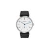 Mesure et art du temps - It embodies the NOMOS GLASHÜTTE watchmaking company like no other: the recognizable, classic and refined typography, a true gem of simplicity. The blued hands on a white silver metal dial, the numerous awards and its high precision, thanks to the hand-wound Alpha caliber from NOMOS.