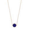 Mesure et art du temps - Bring color to your life ! EVER, a range of natural stones and original and graphic shapes. We play with colors, we associate them, we wear them in accumulation ... for a colorful life ! 18K rose gold and lapis necklace, 43 cm size of the pattern : 6 mm