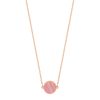 Mesure et art du temps - Bring color to your life ! EVER, a range of natural stones and original and graphic shapes. We play with colors, we associate them, we wear them in accumulation ... for a colorful life ! necklace 18 carat pink gold and rhodochrosite, 43 cm size of the pattern : 6 mm