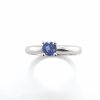 Mesure et art du temps - Solitaire Ring in 18K White Gold with Ceylon Sapphire 0.520 carats Ceylon sapphire mounted on 18k white gold Size 53 FR, M UK, 6.75 US