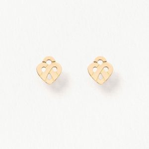 Boucles d'oreilles Poiray "Coeur Entrelacé" Or Jaune