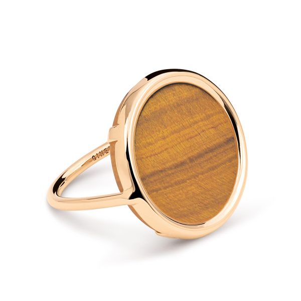 Ever Tiger Eye Disc Ring