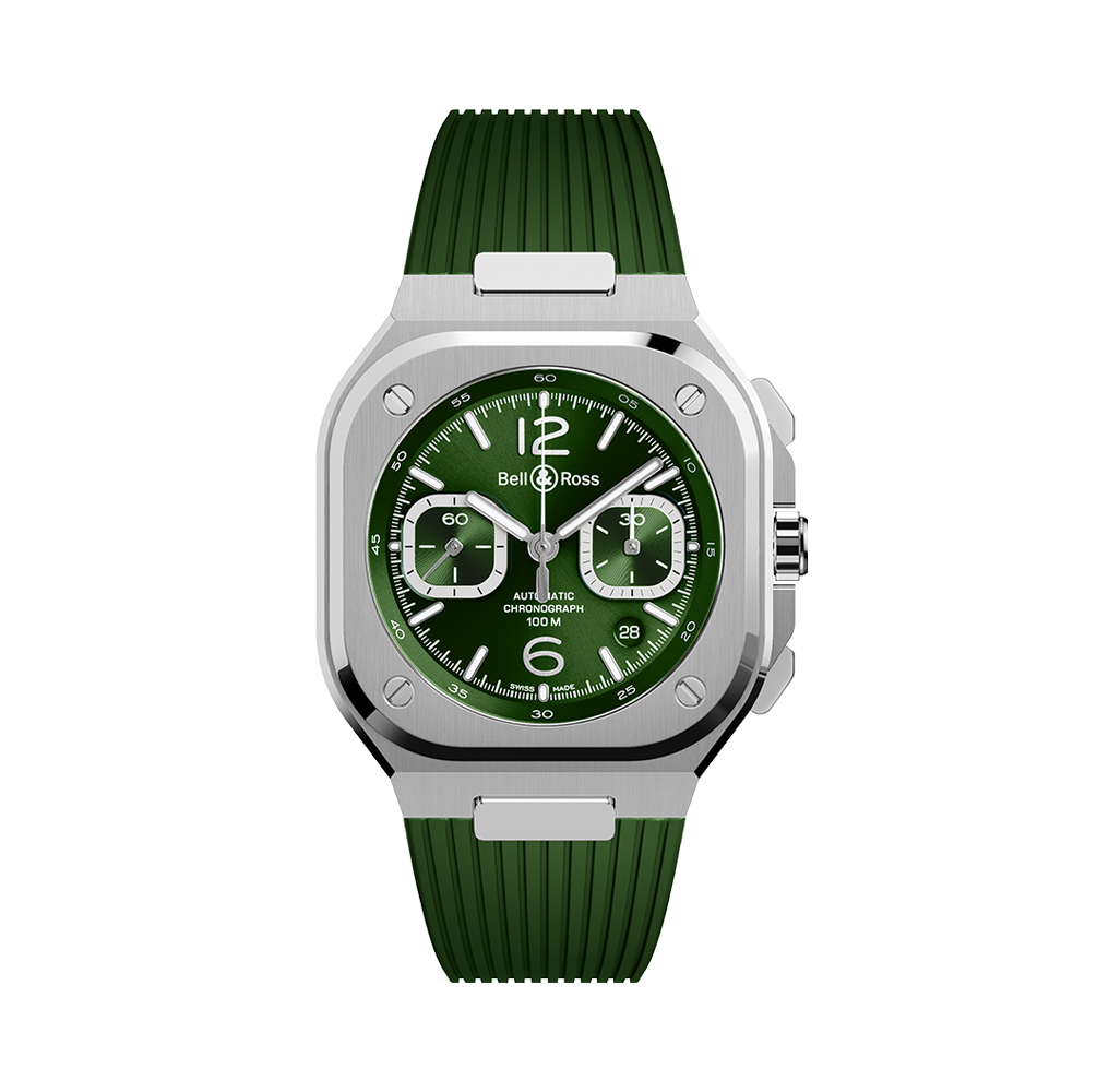 Montre BR 05 CHRONO GREEN STEEL Bell & Ross